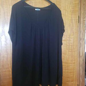 Women’s Old Navy Black Tunic Top – XXL, Flowy & Versatile